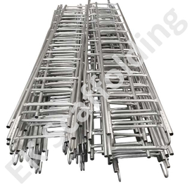 Andamio galvanizado escalera de mono de acero recto