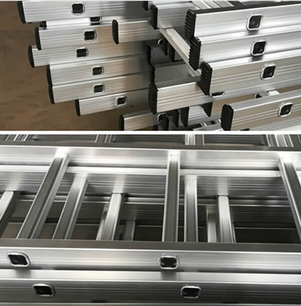 Escalera de andamio de aluminio