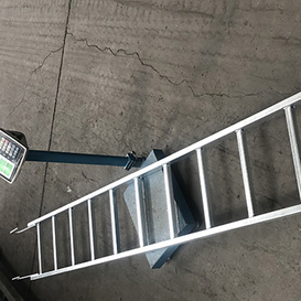 Andamio de mono de acero recto escalera galvanizada