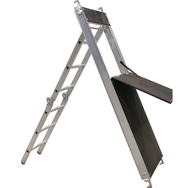 Tablón de aluminio para andamios de acceso interno con trampilla 