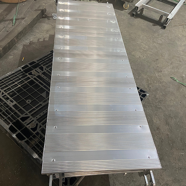 Sistema de andamio de aluminio Sistema de andamio plataforma estándar 1.8m