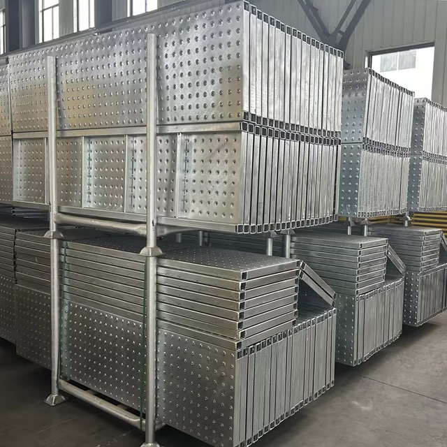 Tablero de caminata con tablón de acero de andamio previamente galvanizado