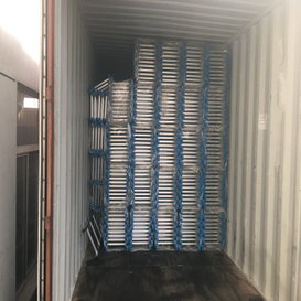 Andamio de aluminio material de construcción de escalera recta