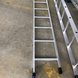 4M de andamio de aluminio escalera recta